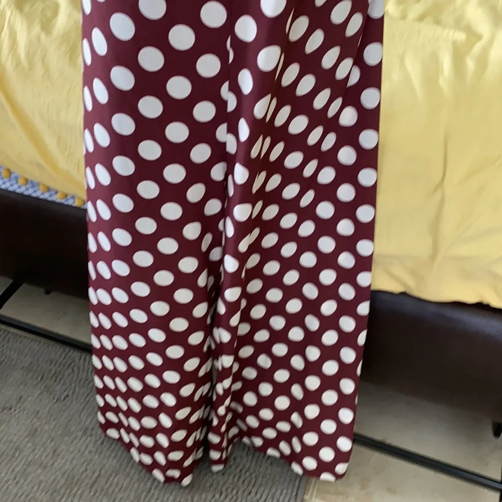 White polkadot romper with open tie back - Picture 8 of 16